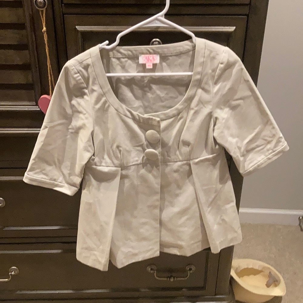 Aka New York size xs tan jacket